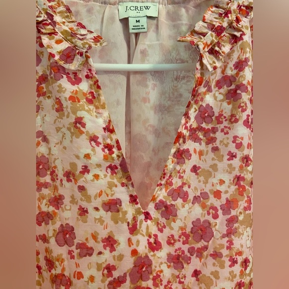 J Crew Multicolor Floral Blouse - Picture 4 of 10